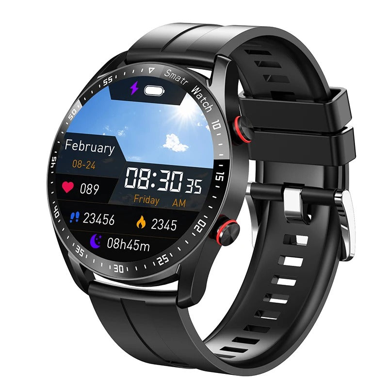 Frendorf | Aktive Männer Smartwatch – Elegantes Design mit Bluetooth Fitnessverfolgung