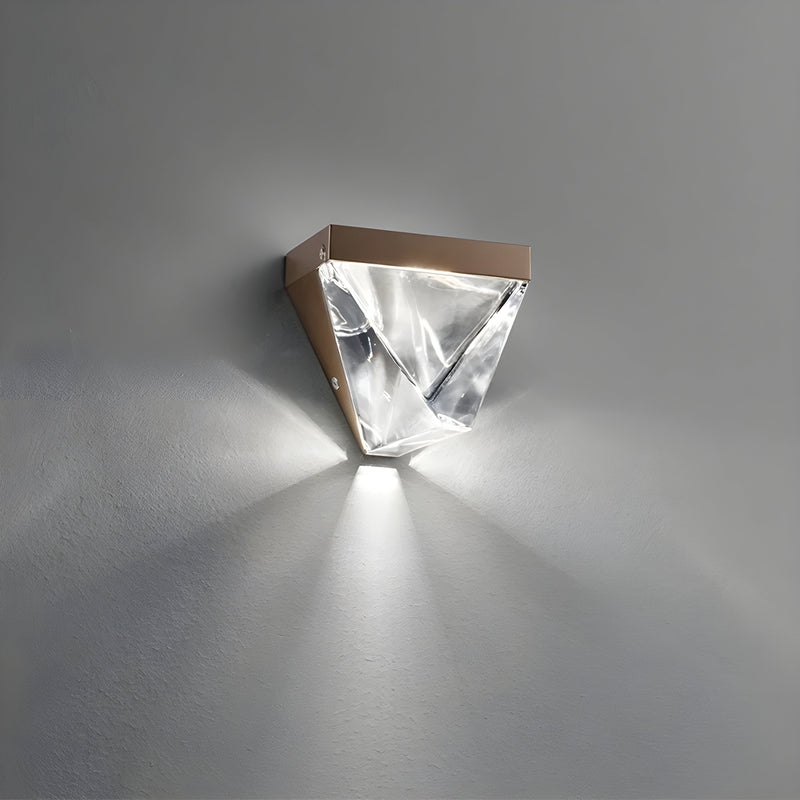 Frendorf | Geometrische Kristall Wandleuchte Licht