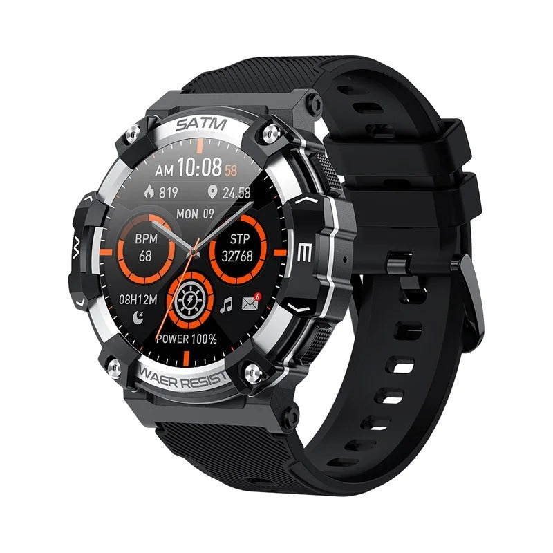 Frendorf | Titan PG Tactical Smartwatch – Robustes Militärdesign, wasserdicht, Herzmonitor und militärische Haltbarkeit