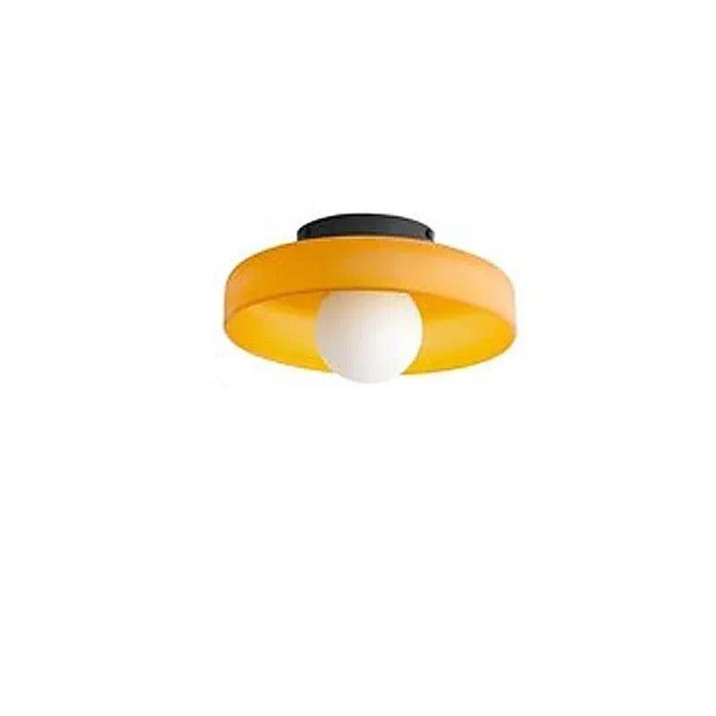 Einfacher Glas-Deckenleuchter für elegantes Licht