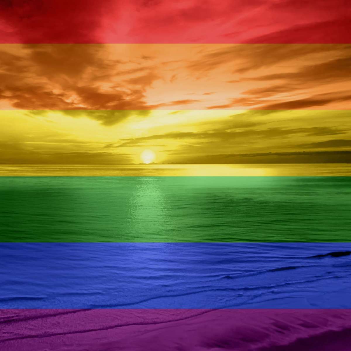 Frendorf | Ein Regenbogen Sonnenuntergang Wandkunst