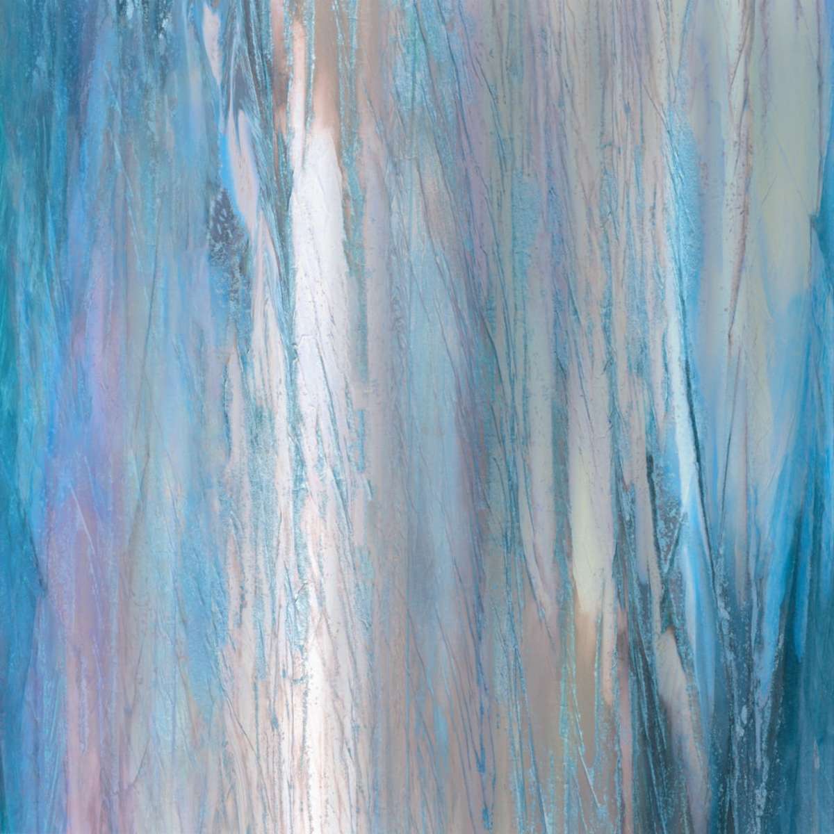 Frendorf | Fallende Blaue Wandkunst