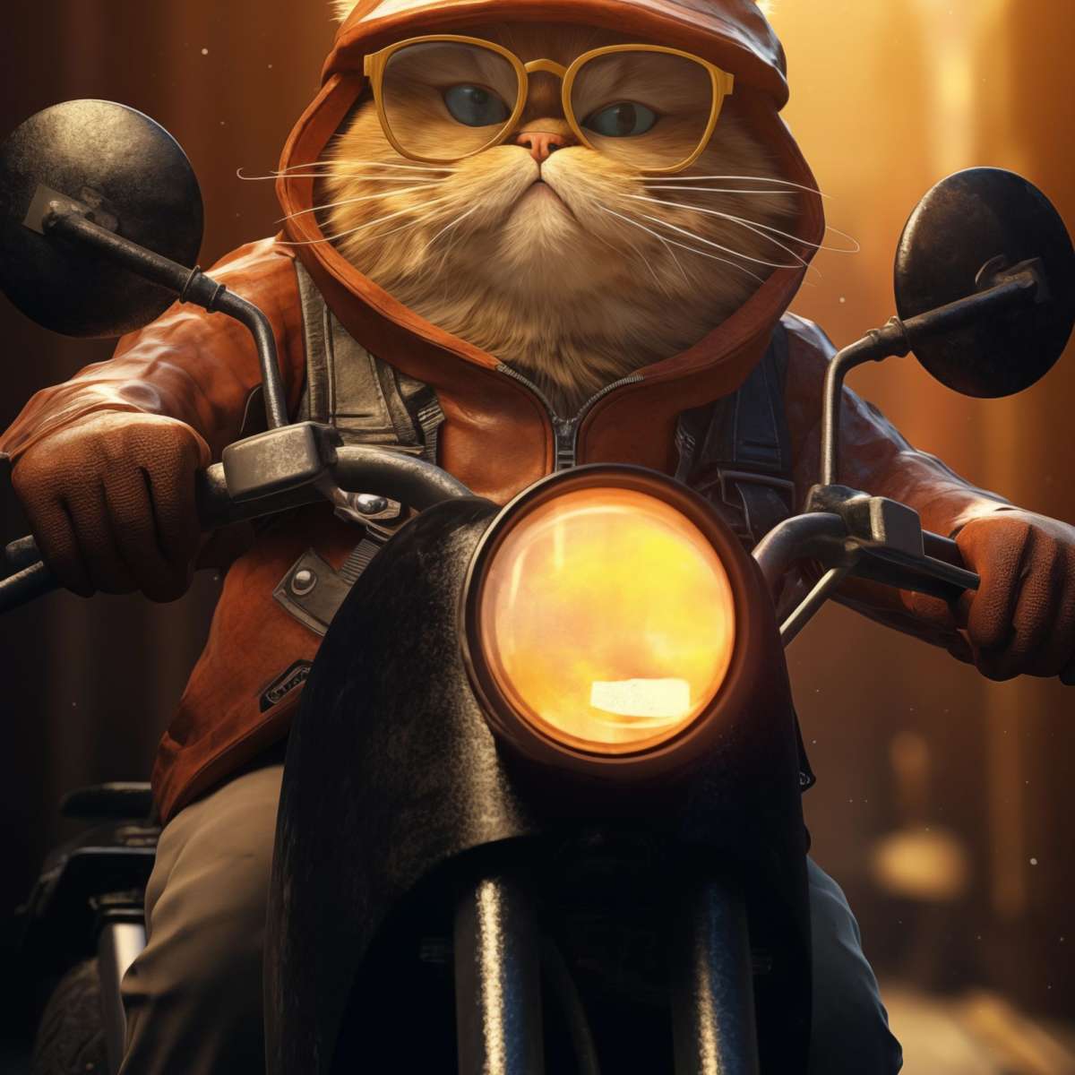 Frendorf | Fat Cat Motorrad Wandkunst