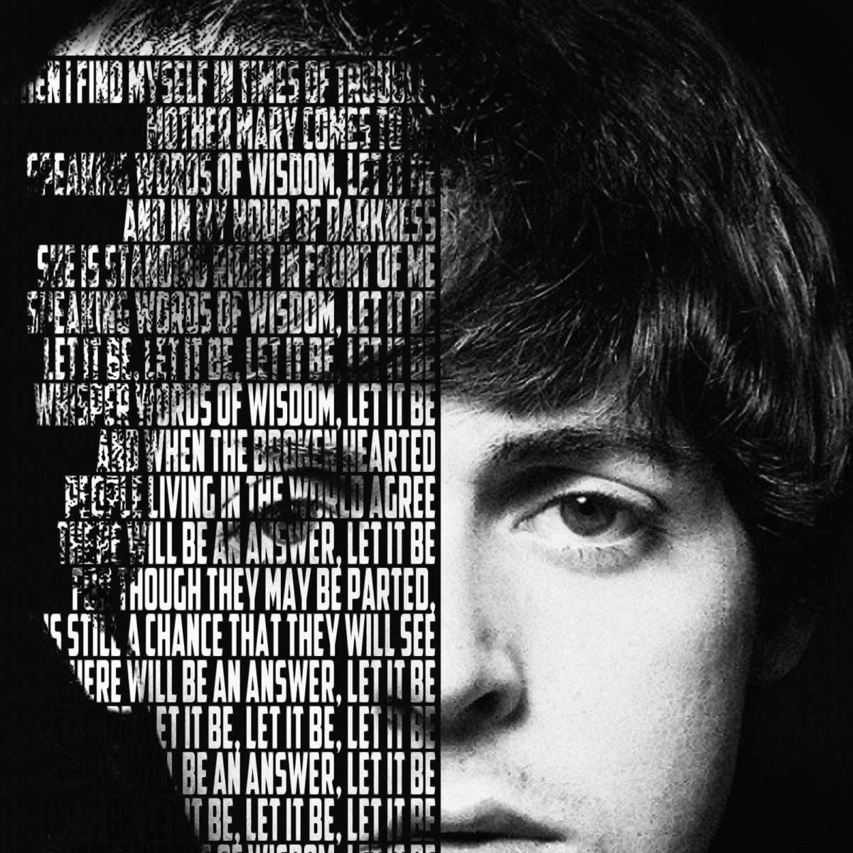 Frendorf | Lass es sein - Paul McCartney Wandkunst