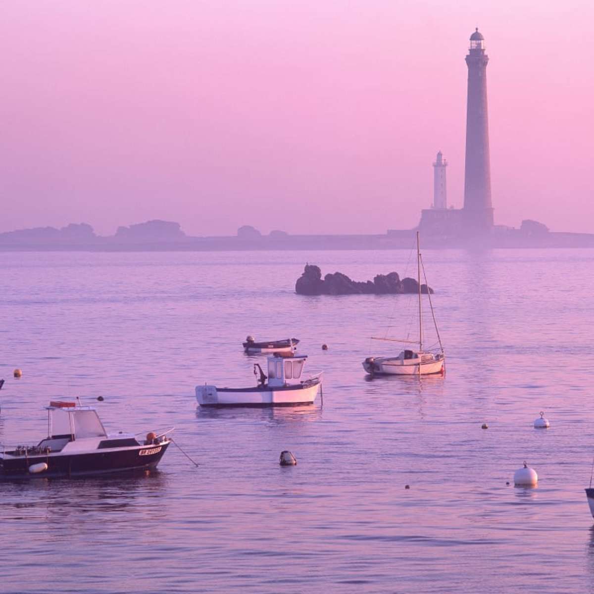Frendorf | Lighthouse At Sunrise Ile Vierge Finistere Wandkunst