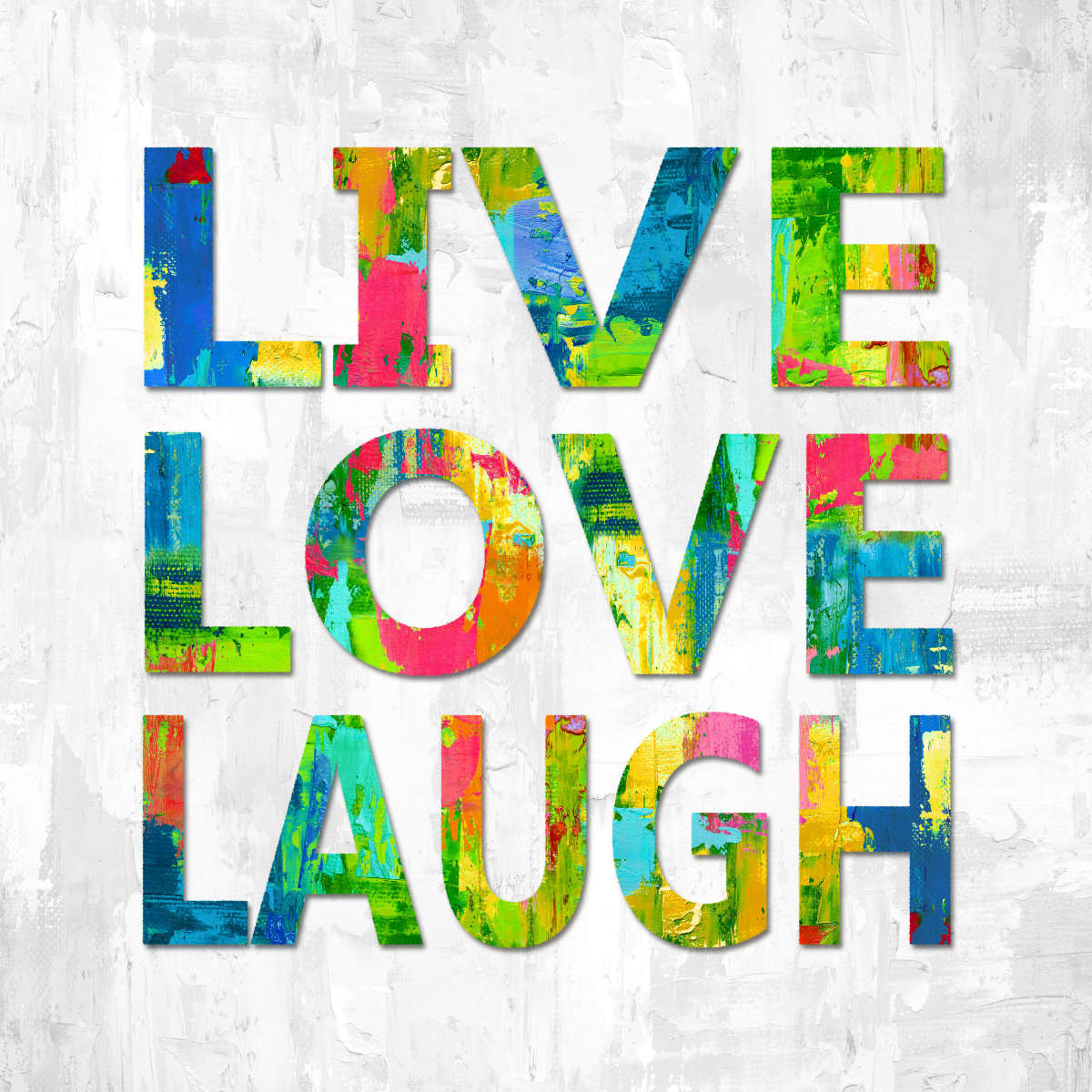 Frendorf | Live Love Laugh In Color Wandkunst