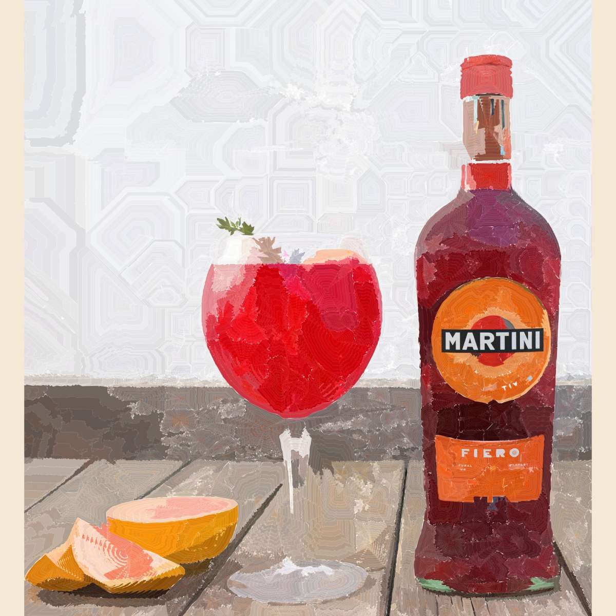 Frendorf | Martini - Klassische Cocktails Wandkunst