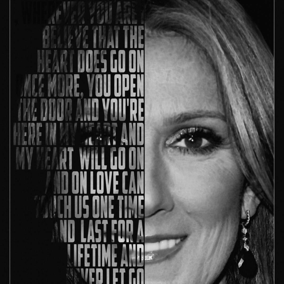 Frendorf | My Heart Will Go On Lyrics Wandkunst