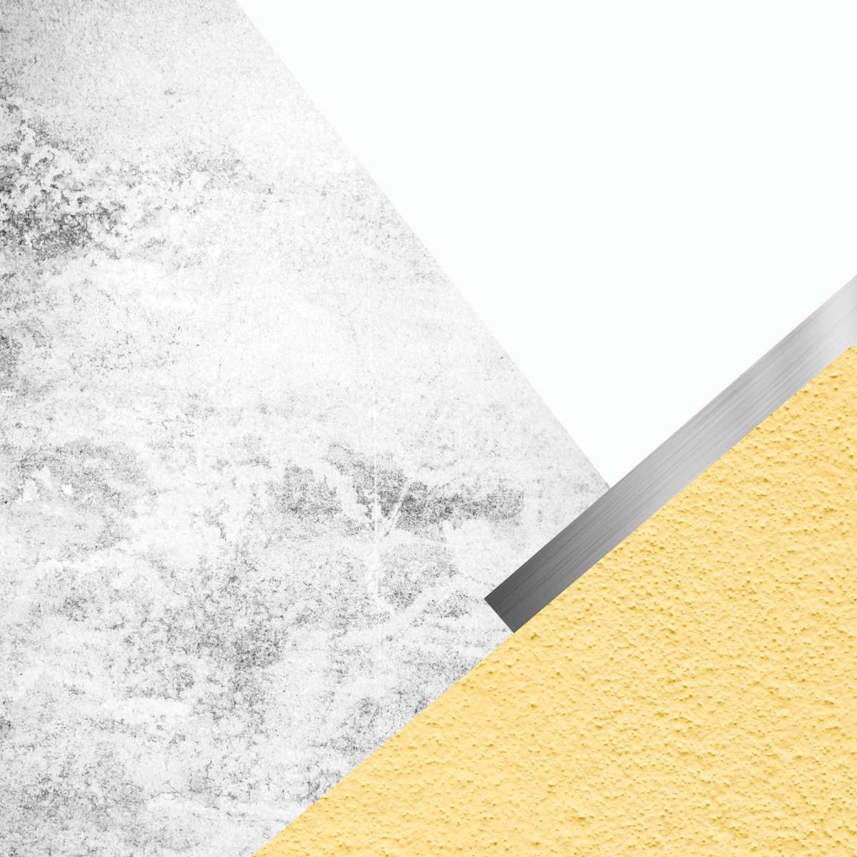 Frendorf | Gelbe und graue Berge I Wandkunst