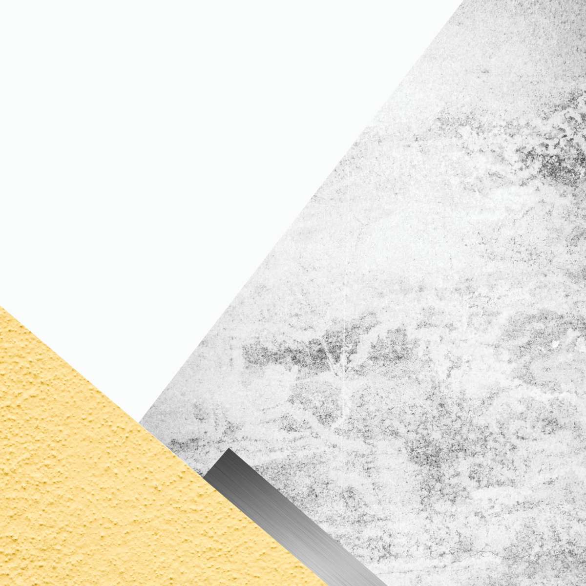 Frendorf | Gelbe und graue Berge III Wandkunst