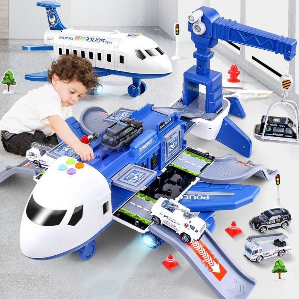 Frendorf | Große Flugzeug-Fahrzeug-Spielsets | Polizei-, Bau- oder Feuerwehrspielzeug