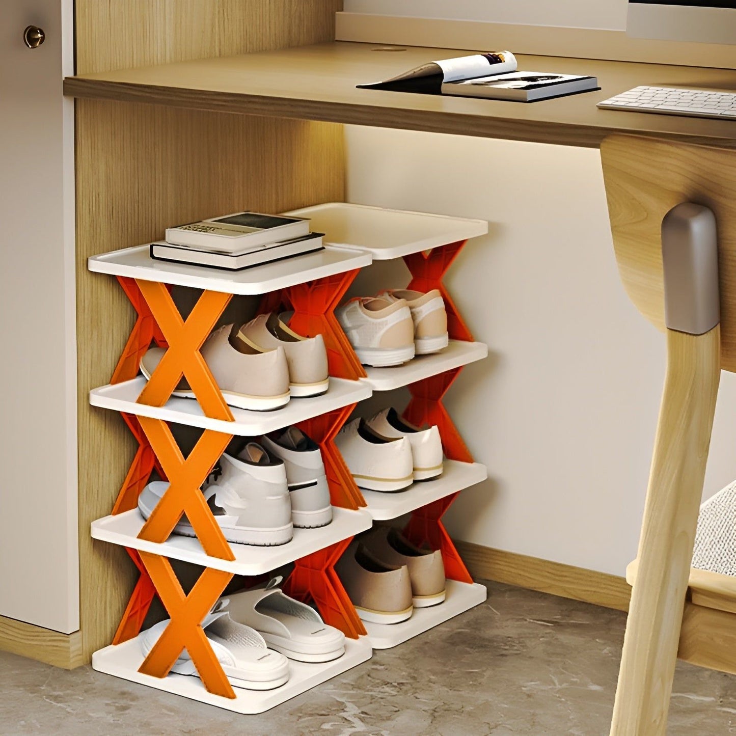 Frendorf | Multifunktionales und Faltbares Schuhregal - SpaceSaver