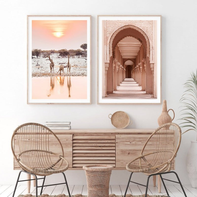Maroccan Desert & Architecture - Canvas Wall Art Print