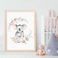 Loving Koala Mutter & Baby Girlande - Leinwand Wandkunst Druck