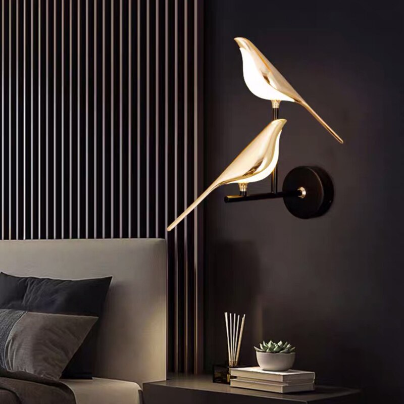 Frendorf | BirdLight Moderne LED Wandleuchte | Vogel Design Wandlampe | Einzigartiges Dekorlicht für Zuhause