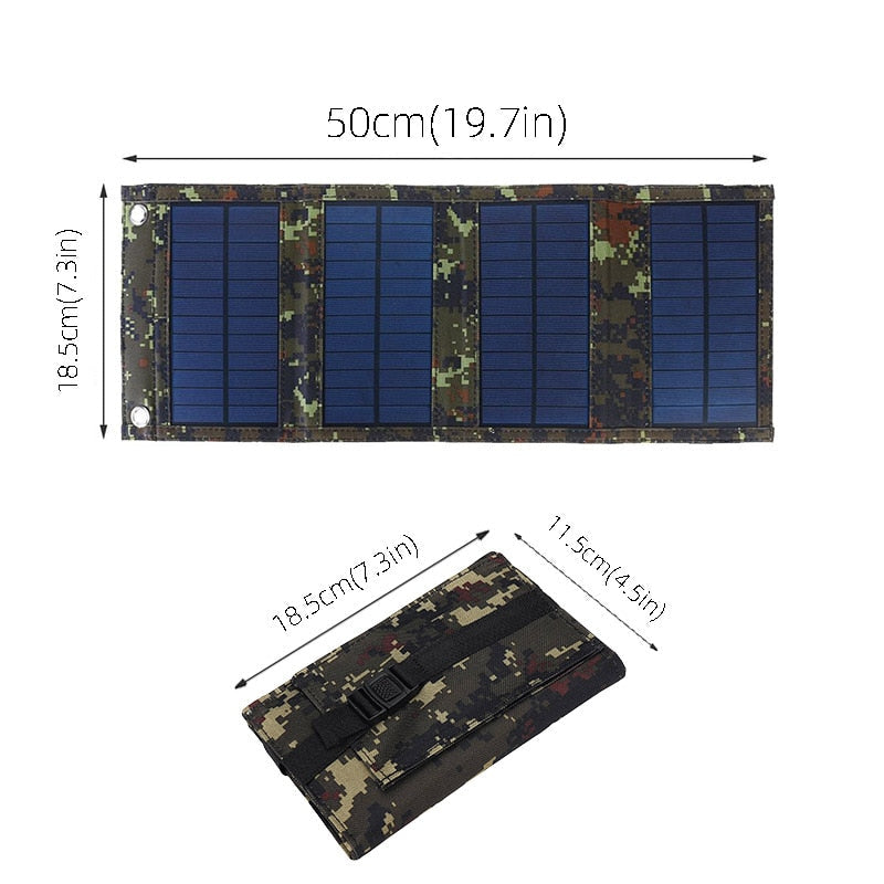 Frendorf | 50W Tragbares Solarpanel Faltbare Solarzelle Faltbar