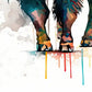 Frendorf | Majestätische Bison Aquarell Wandkunst