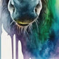 Frendorf | Majestätische Elch Aquarell Wandkunst
