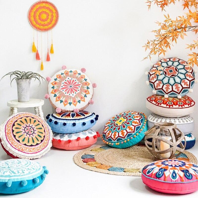 Frendorf | Zenify Glow Mandala Kissenbezug | Boho Deko | Weich & Pflegeleicht | Perfekt für Zuhause