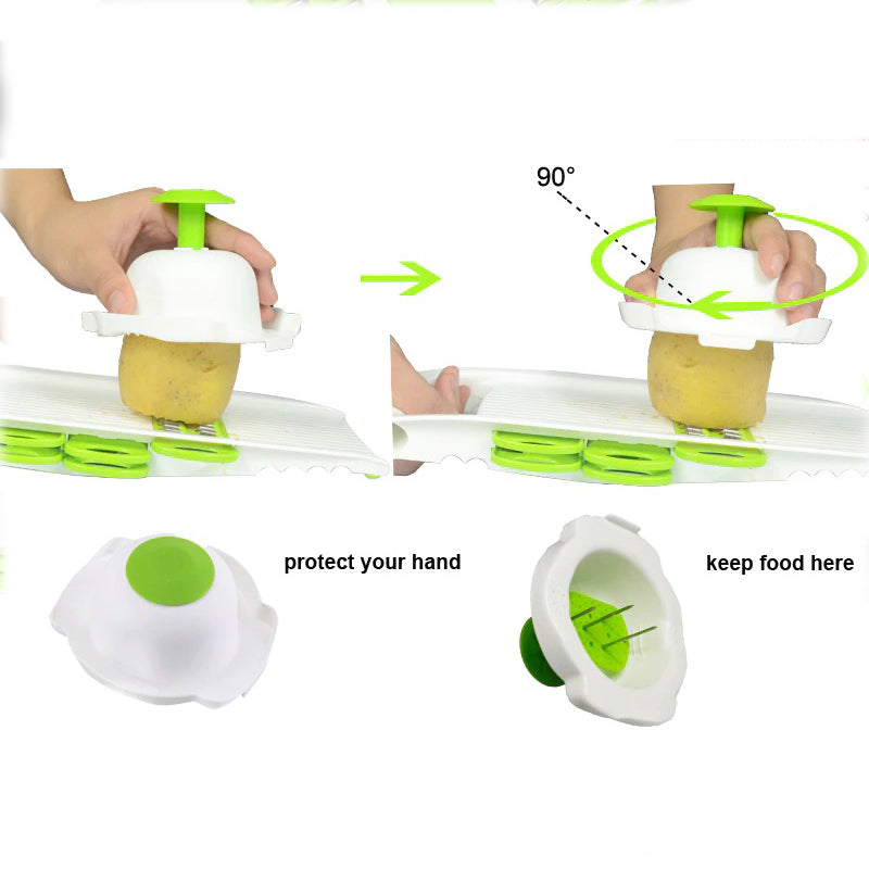 Frendorf | Mandoline Schäler Reibe Werkzeuge mit 5 Klingen Reibe Gemüse Schneider