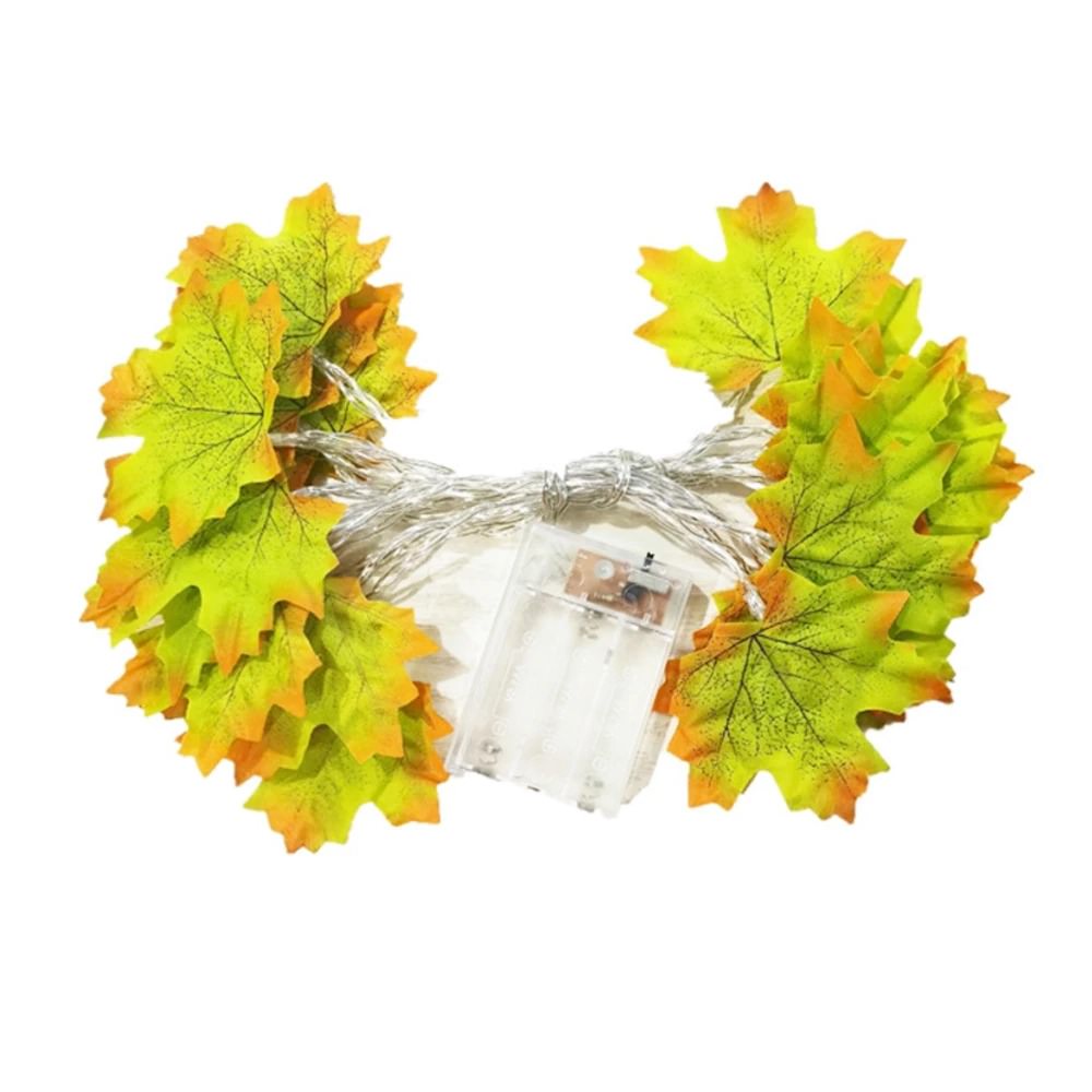 Ahornblätter Herbst Lichterketten