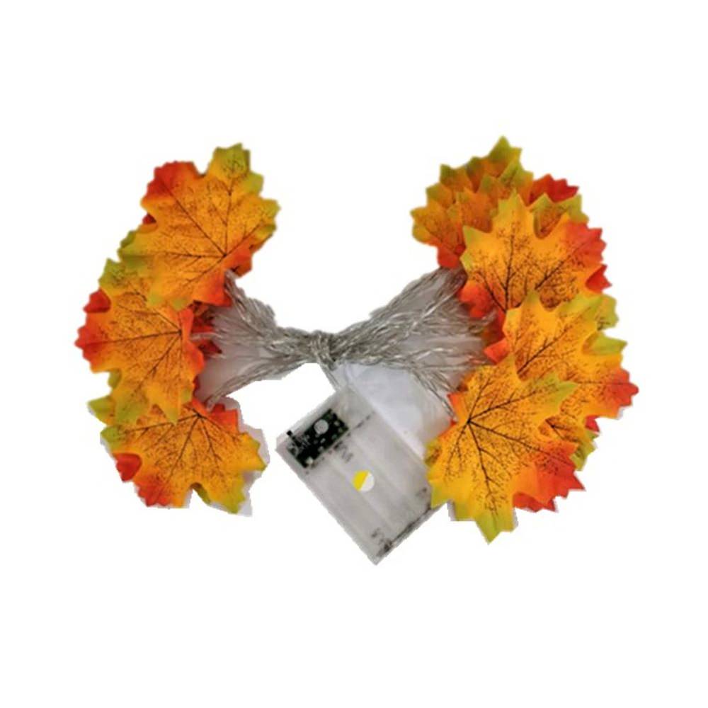 Ahornblätter Herbst Lichterketten