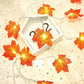 Ahornblätter Herbst Lichterketten