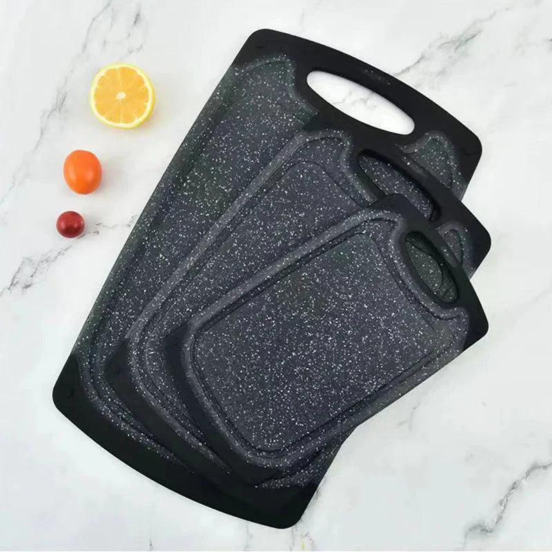 Marmor Muster Schneidebrett Weizenstroh Plastik Schneidebrett Set