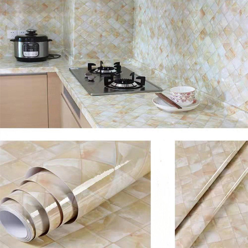 Frendorf | Marmor Vinyl Tapete für Wände in Rollen Wasserdichte Wandaufkleber