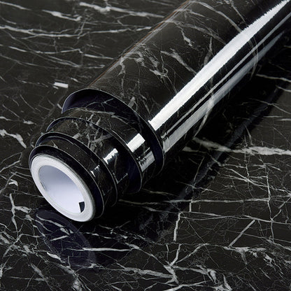 Frendorf | Marmor Vinyl Tapete für Wände in Rollen Wasserdichte Wandaufkleber