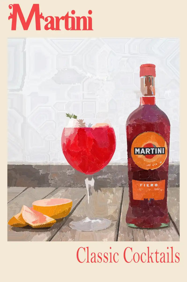 Frendorf | Martini - Klassische Cocktails Wandkunst