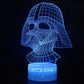 3D Lampe Star Wars Helm Darth Vader