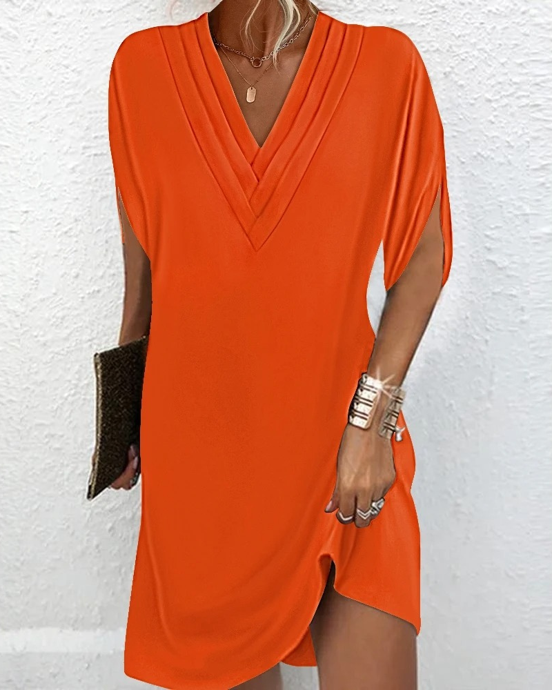 Maya - Kleid mit V-Ausschnitt