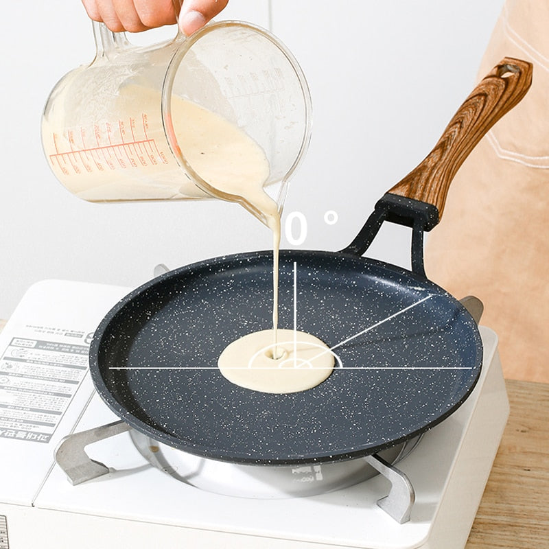 Medizinische Stein Bratpfanne Antihaft Gusseisen Pfannkuchenpfanne Omeletttopf