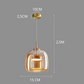 Frendorf | LumiPure Glas Pendelleuchte | Modernes Design | Stimmungslicht | Perfekt für Esszimmer & Wohnzimmer