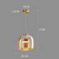 Frendorf | LumiPure Glas Pendelleuchte | Modernes Design | Stimmungslicht | Perfekt für Esszimmer & Wohnzimmer