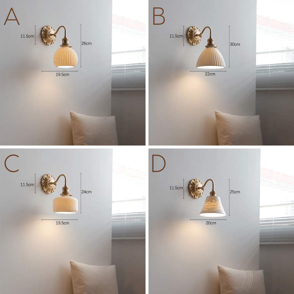 Frendorf | Elegante Messing Wandlampe für einen traditionellen Flair