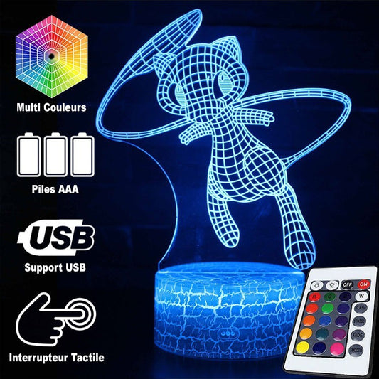 Lampe 3D Pokémon Mew