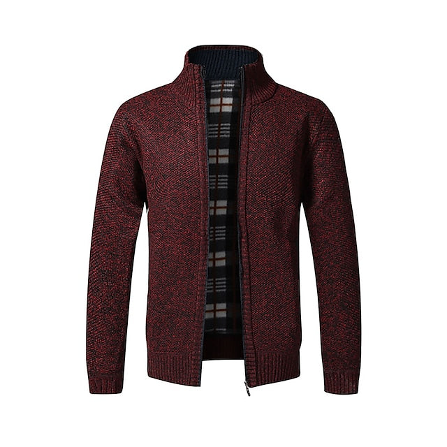 Frendorf | Stylischer Zipper-Strickpullover für Herren (italienisches Design)