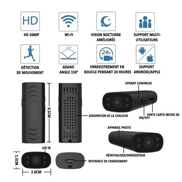 Frendorf | Mini Kamera Ohne Kabel 1080p HD - CamSafe™