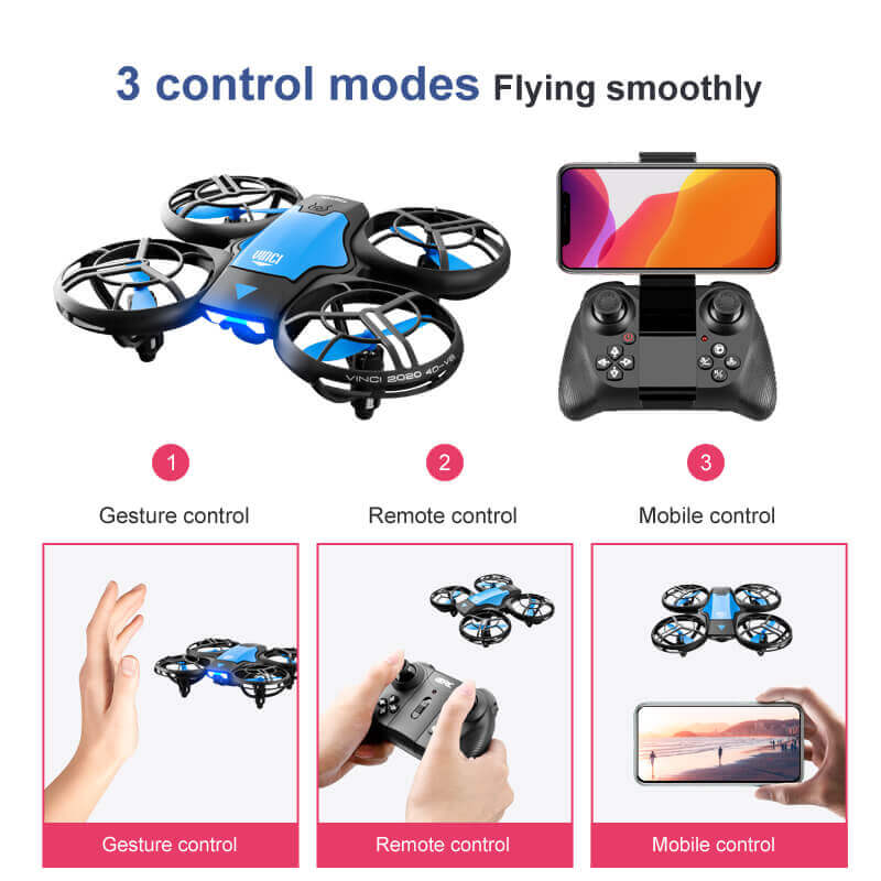 Frendorf | Kamera für Anfänger | Fliegender RC-Quadrocopter mit Gesten- und Mobilsteuerung