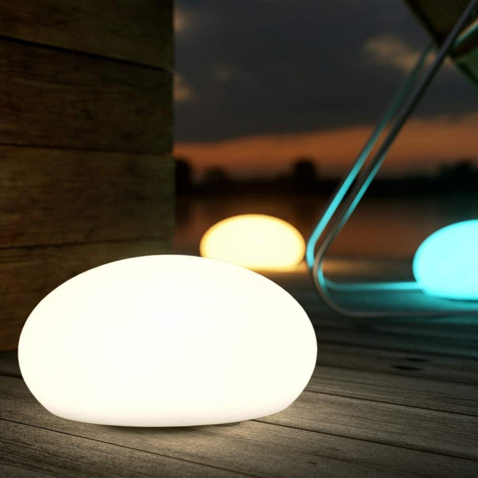 Frendorf | SunStone Solar Gartensteine | LED-beleuchtete Terrassensteine | Solarbetrieben | Nachhaltige Beleuchtung für draußen