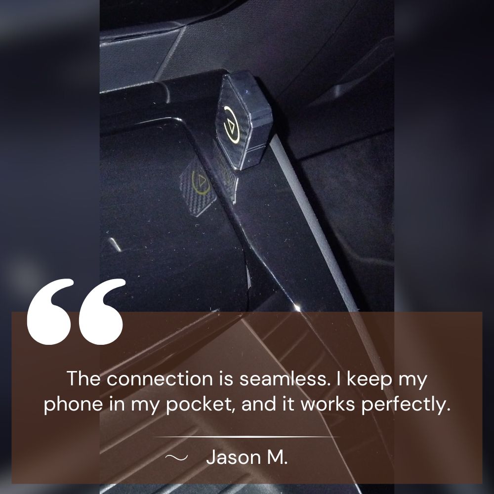 Frendorf | Mini Wireless CarPlay Adapter | Schnelles, stabiles Streaming für 800+ Autos & alle iPhones (iOS 10+)