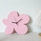 Blumen Blob Acryl Wanduhr
