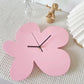 Blumen Blob Acryl Wanduhr