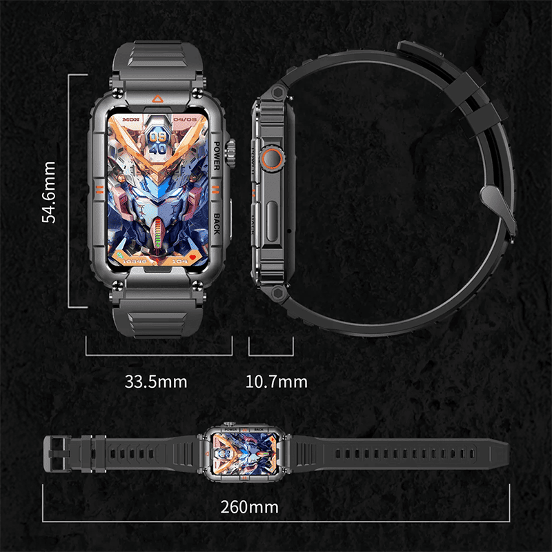 Frendorf | Smartwatch - Multifunktionale Smartwatch - Wasserfest & Fitness Tracker - Unisex