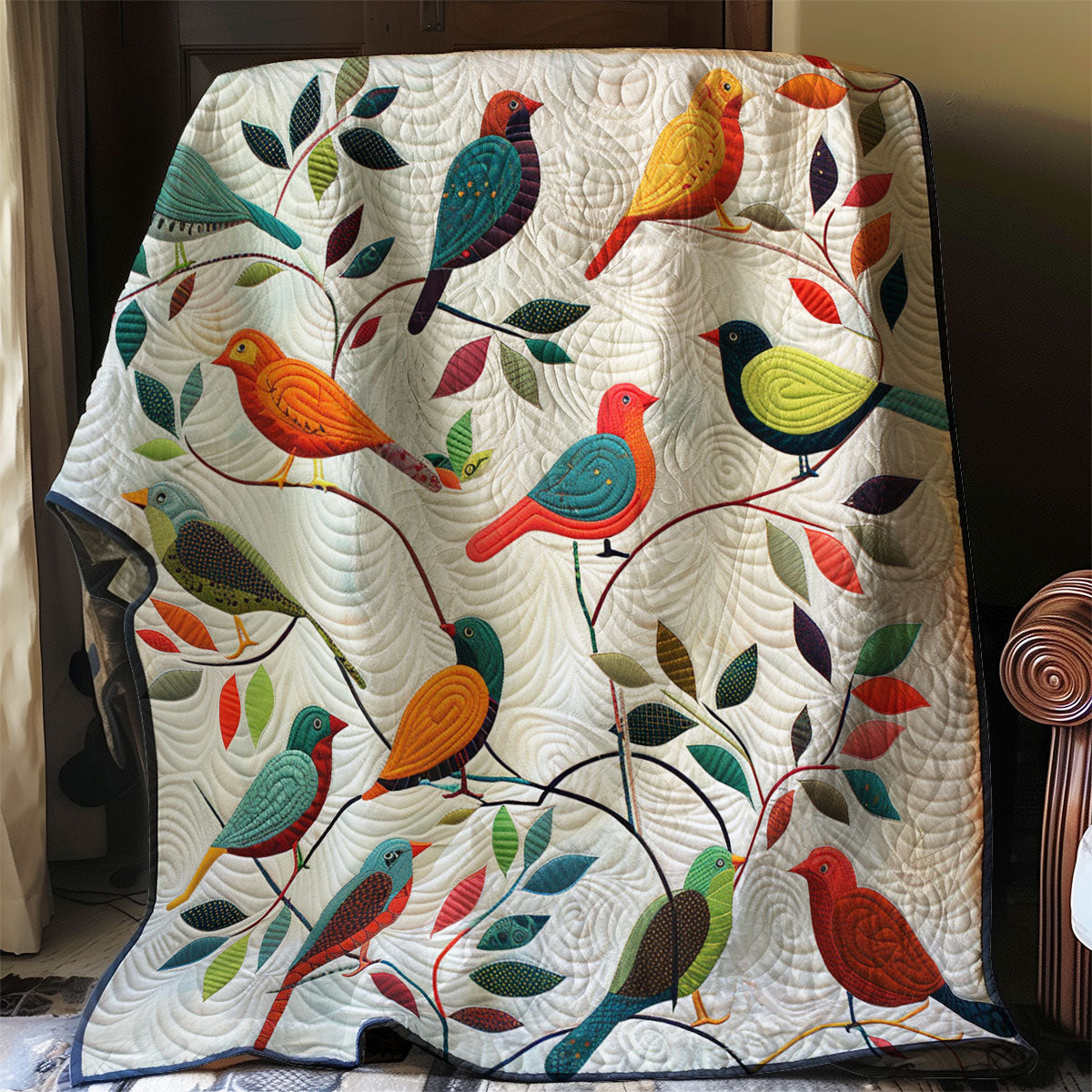 Vögel Quilt