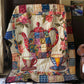 Blühendes Patchwork Teekanne Quilt