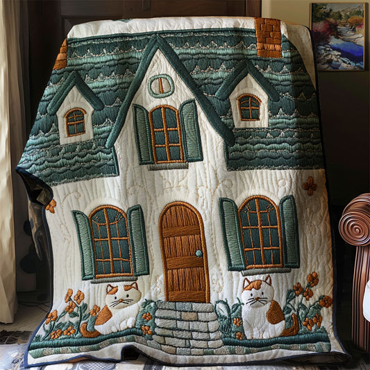 Gemütliche Cottage Katzen-Decke