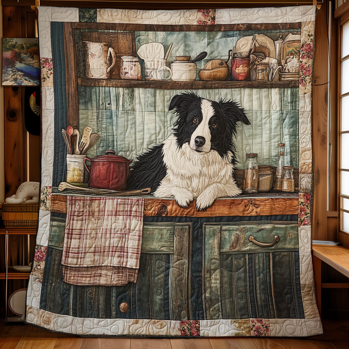Meine schöne Border Collie-Decke